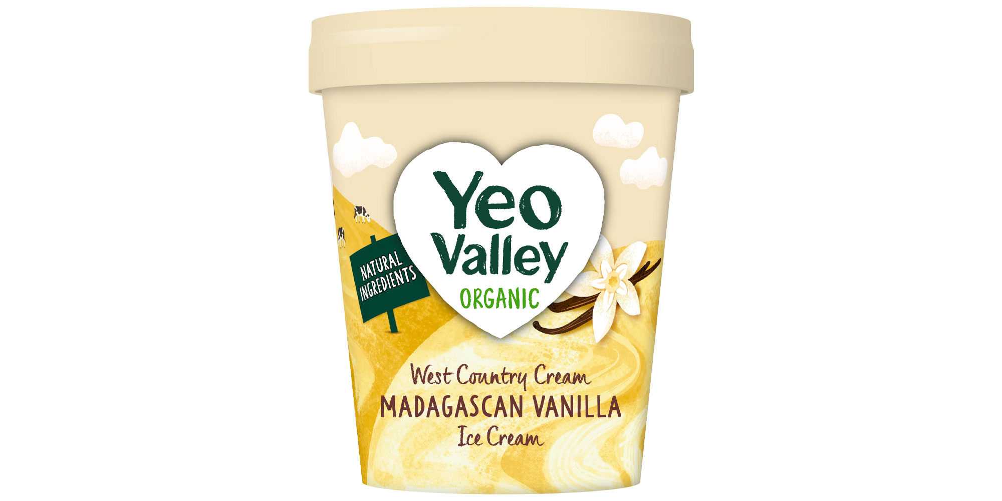 Yeo Valley Madagascan vanilla ice cream
