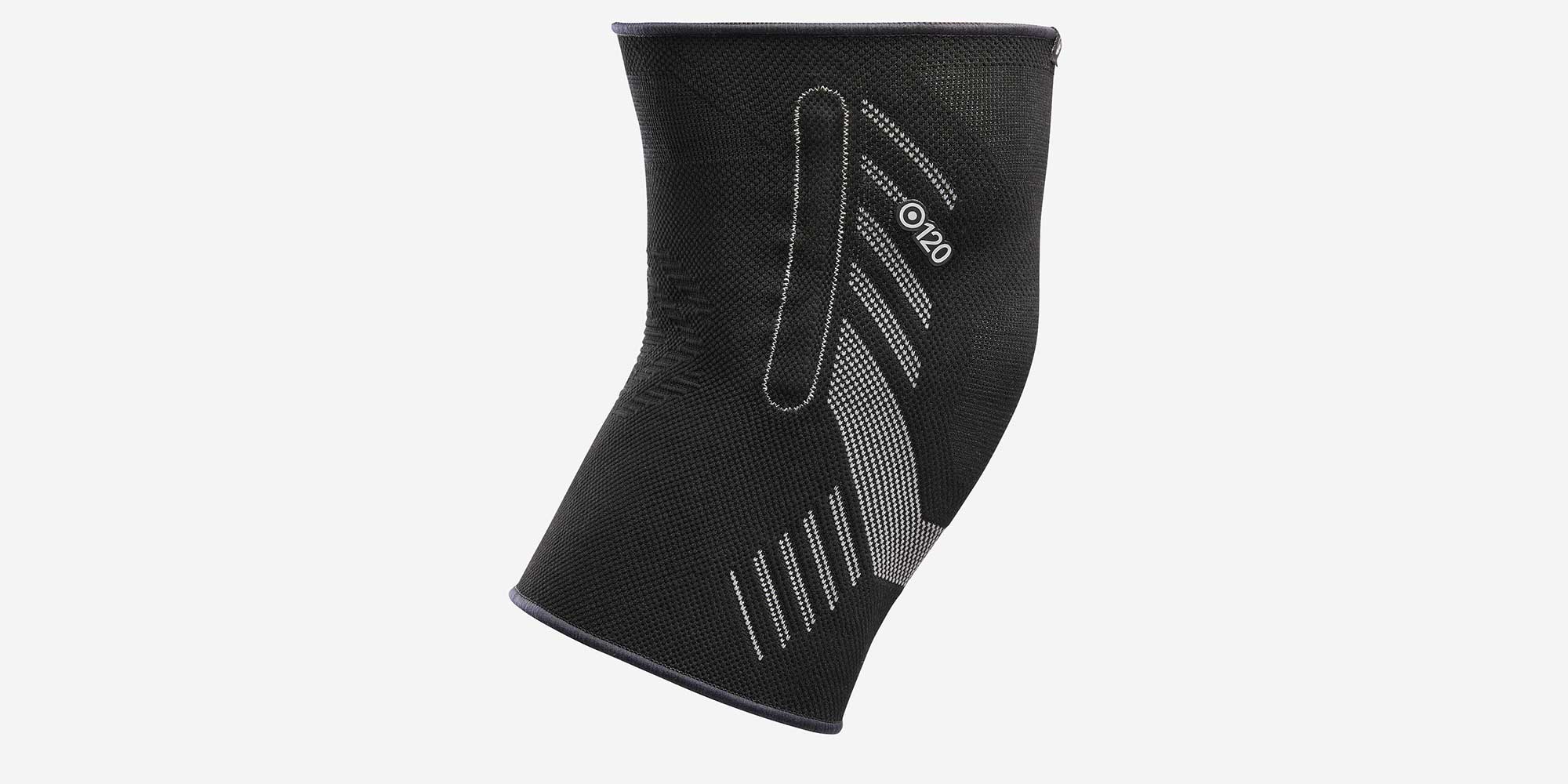 Black Decathlon Knee support with side supports