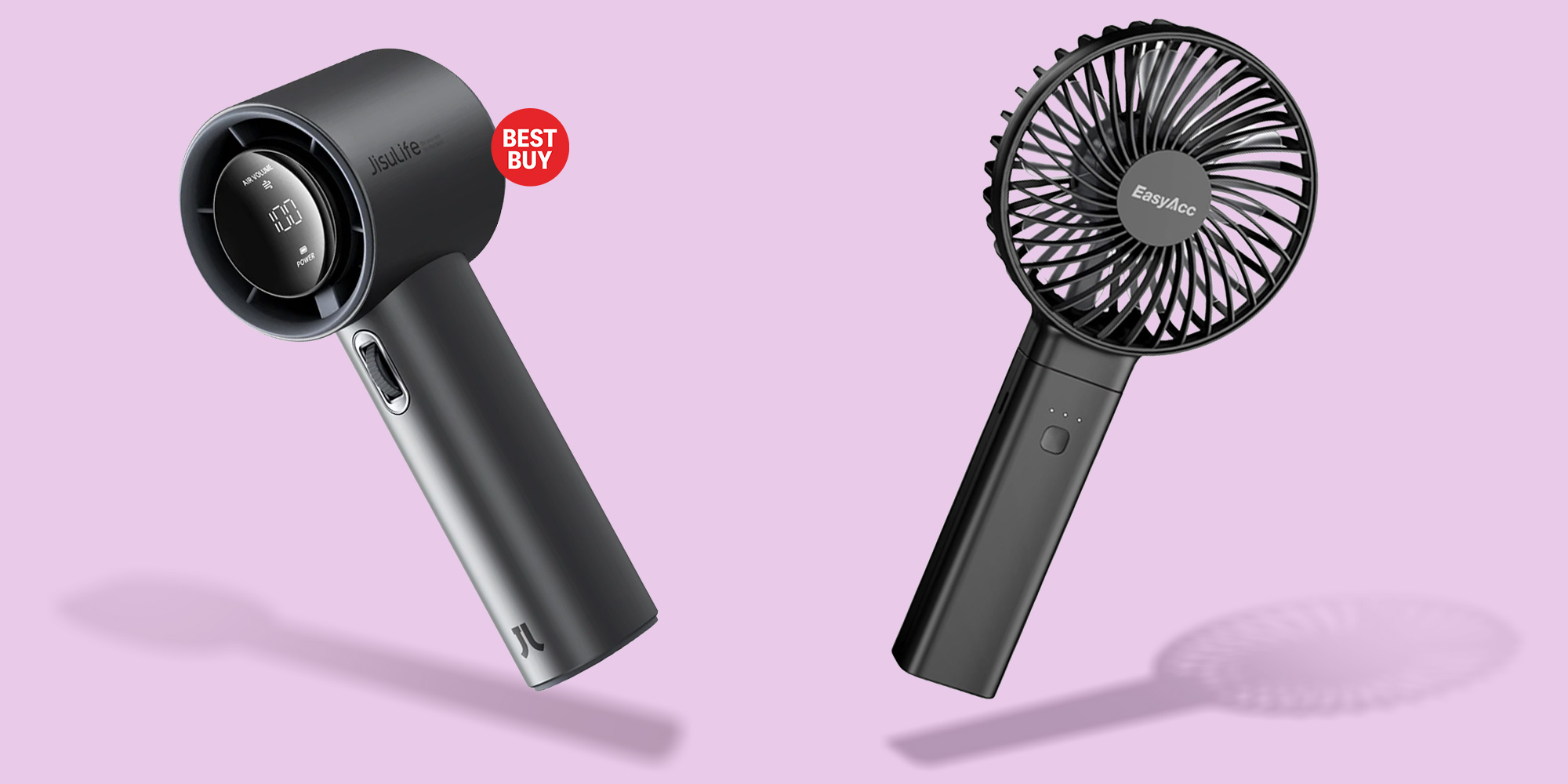 JisuLife Pro1S (2025) vs EasyAcc Handheld Fan