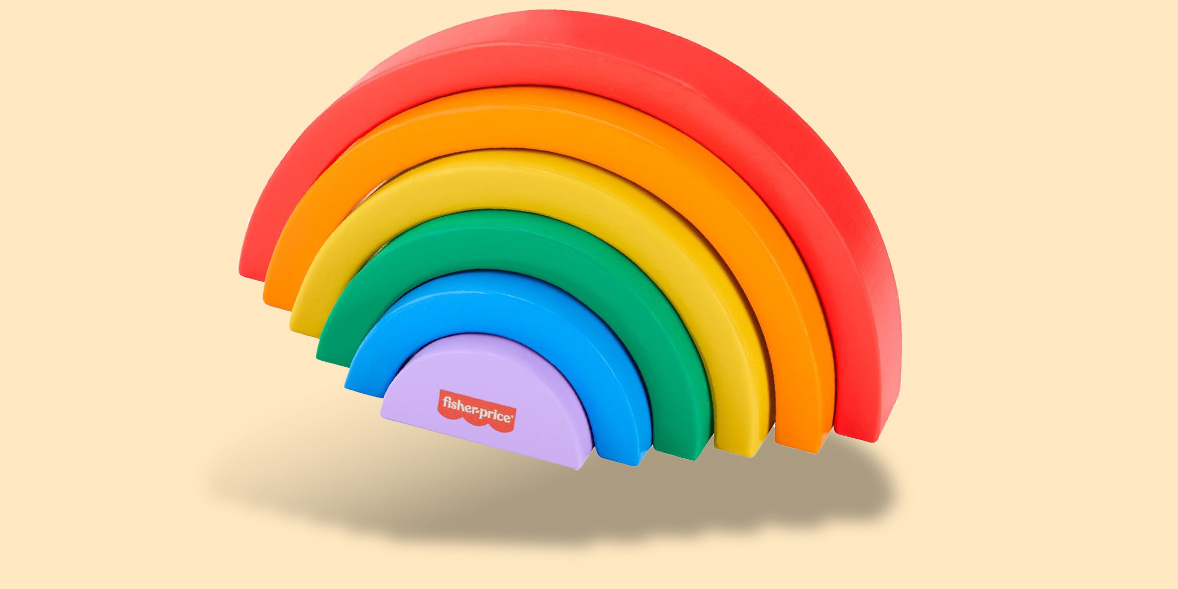 Fisher Price Wooden Stacking Rainbow