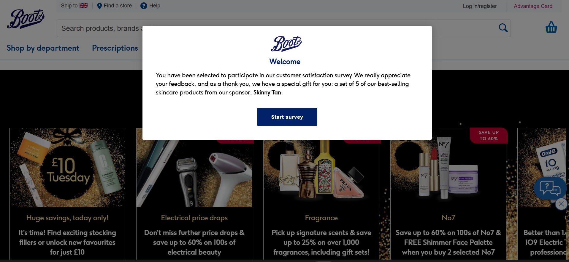 A dodgy website impersonating Boots