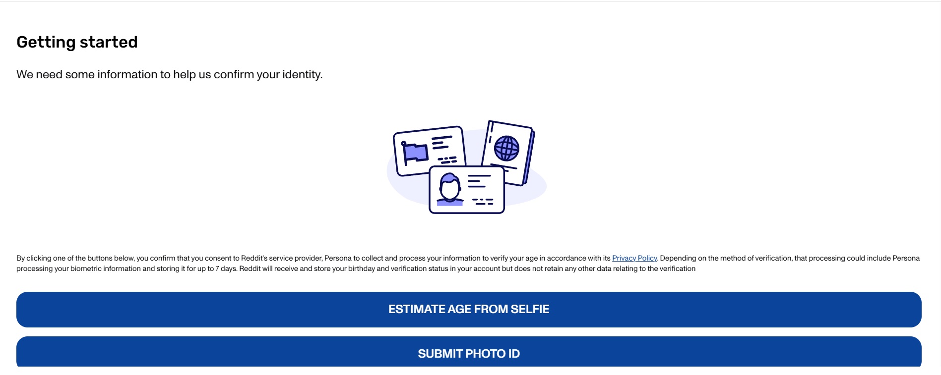 This is what a legitimate age verification looks like on the platform Reddit