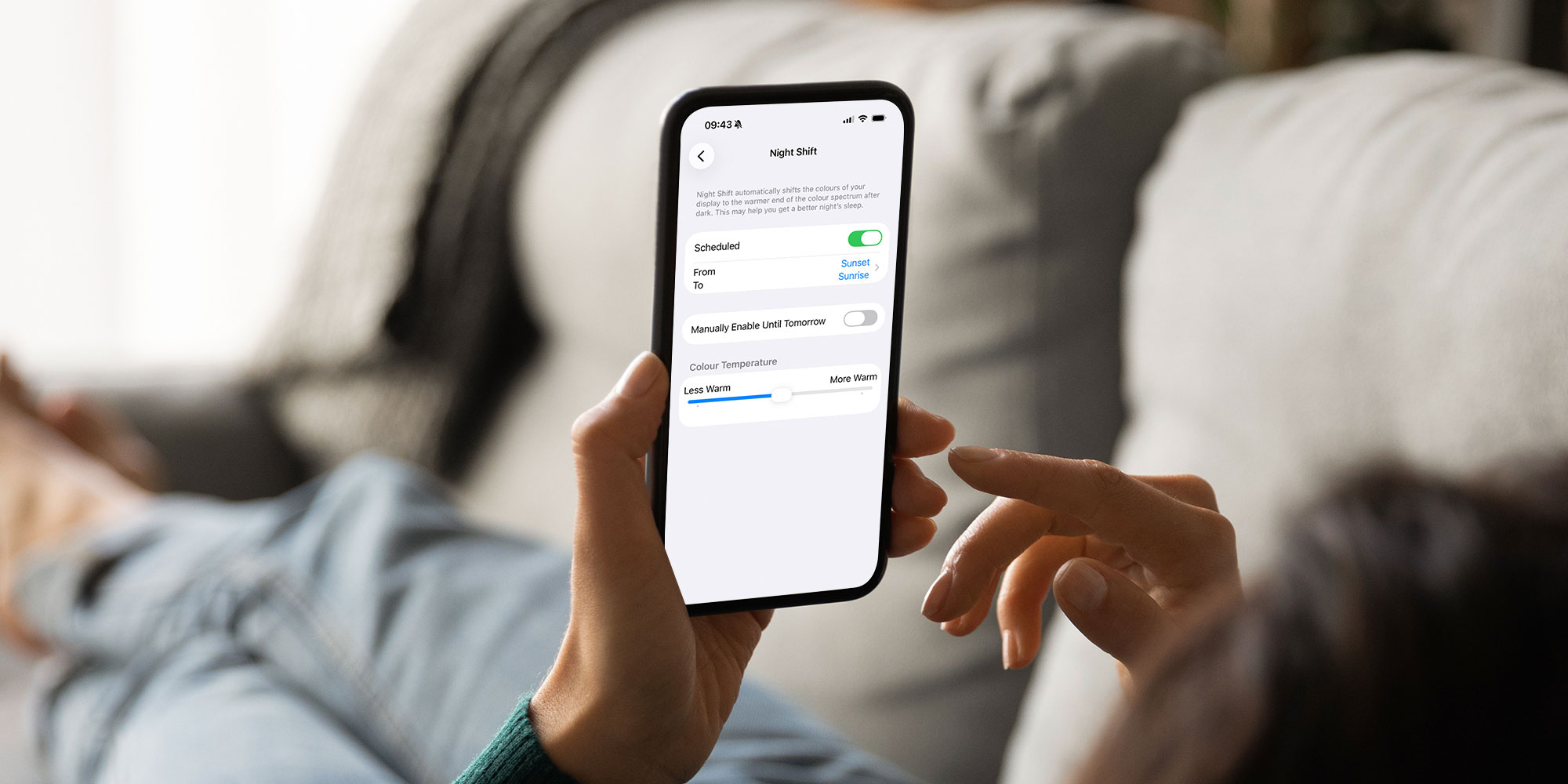 Night Shift on iPhone