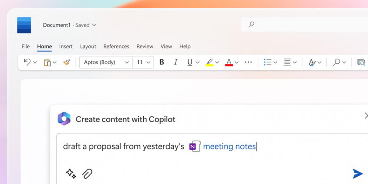 Microsoft Word and Copilot
