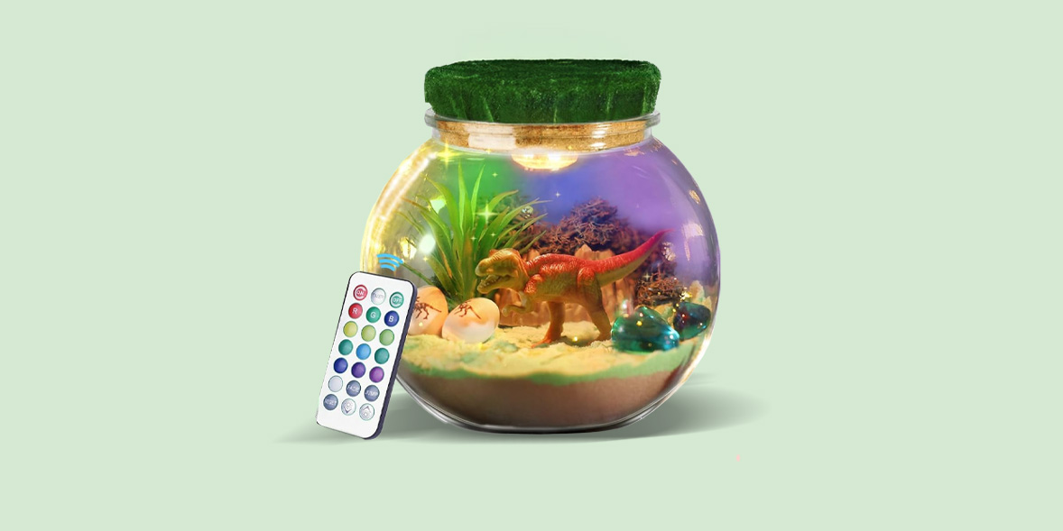 Dinosaur Terrarium Set