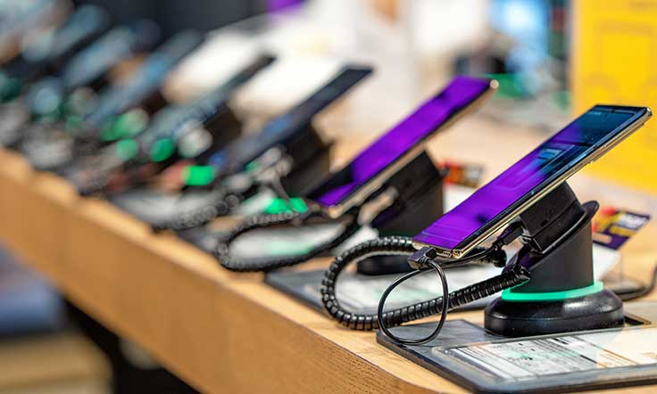 mobile phones in shop