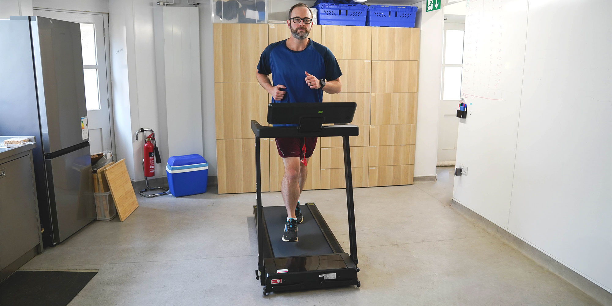 James running