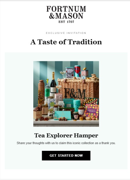 A scam email impersonating Fortnum & Mason