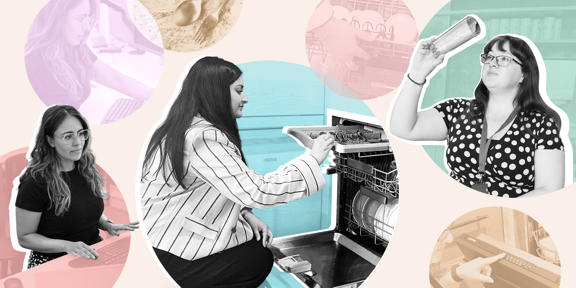 Dishwashers team from left to right (Adishree Sharma, Humairaa Habib, Steph Kipling)