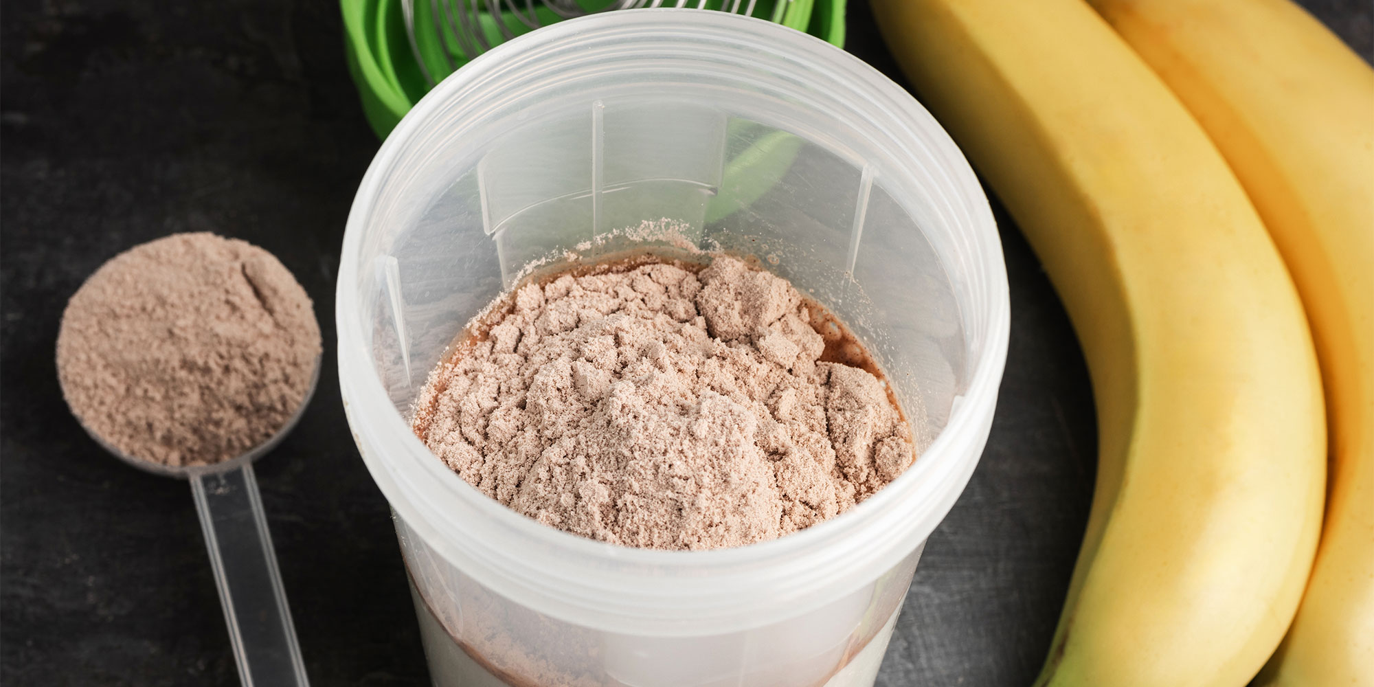 A tub of protein powder