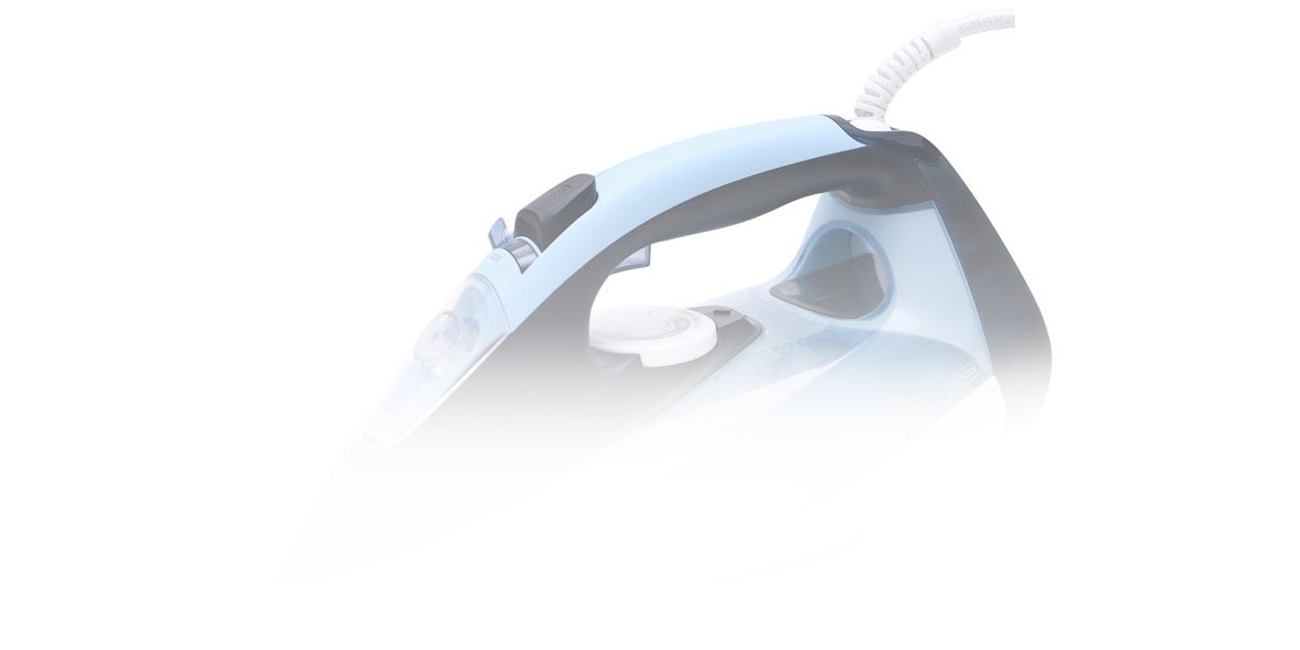 Faded out steam iron