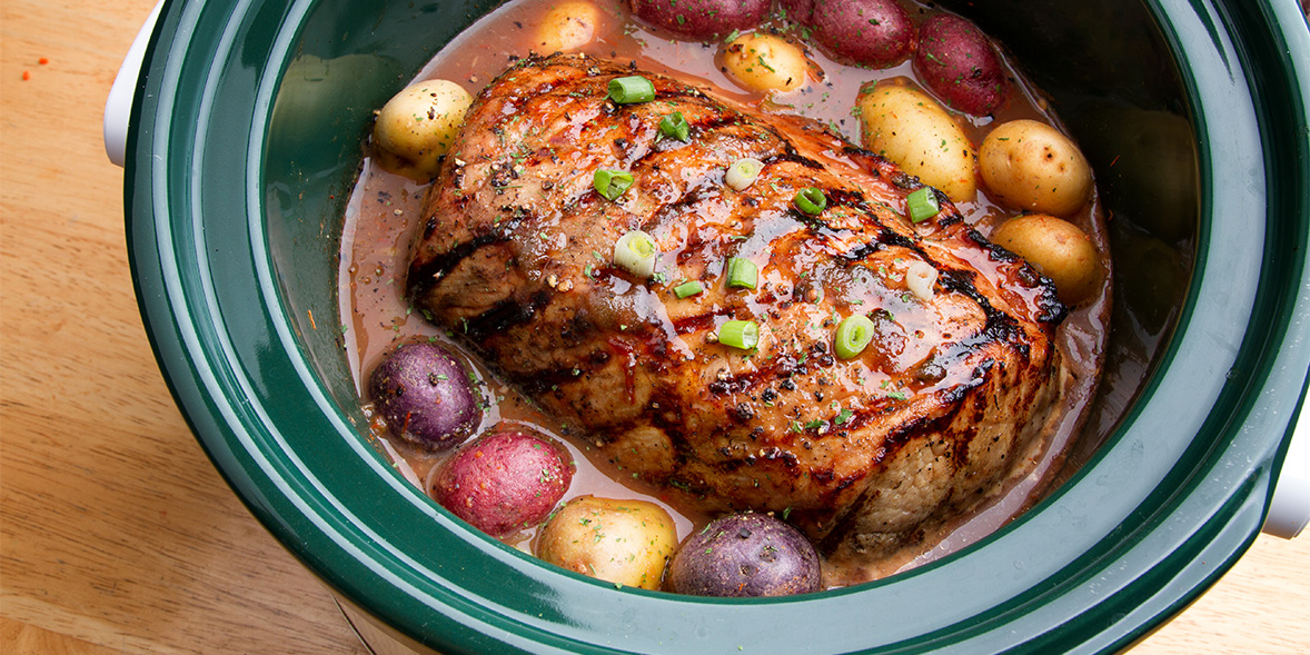 Beef in a slow cooker