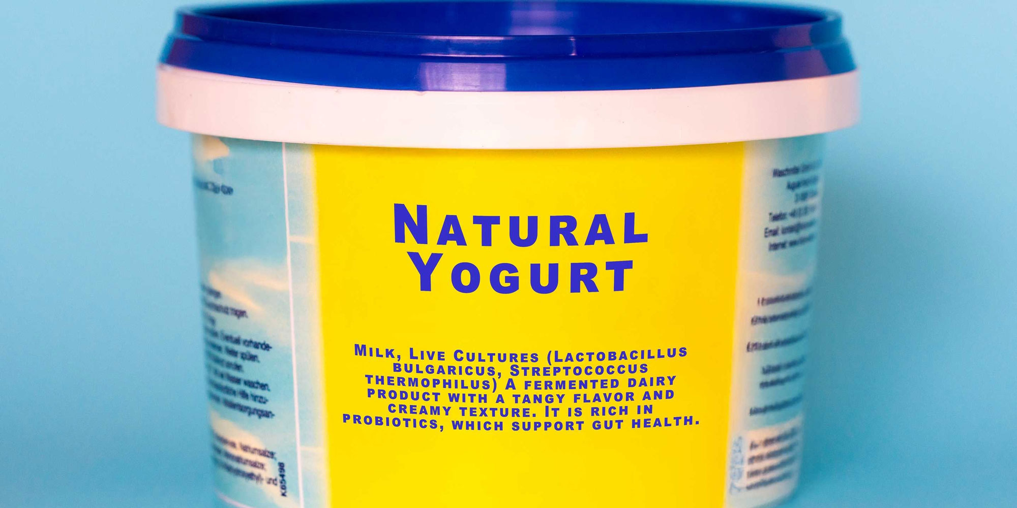 Natural yoghurt probiotic 