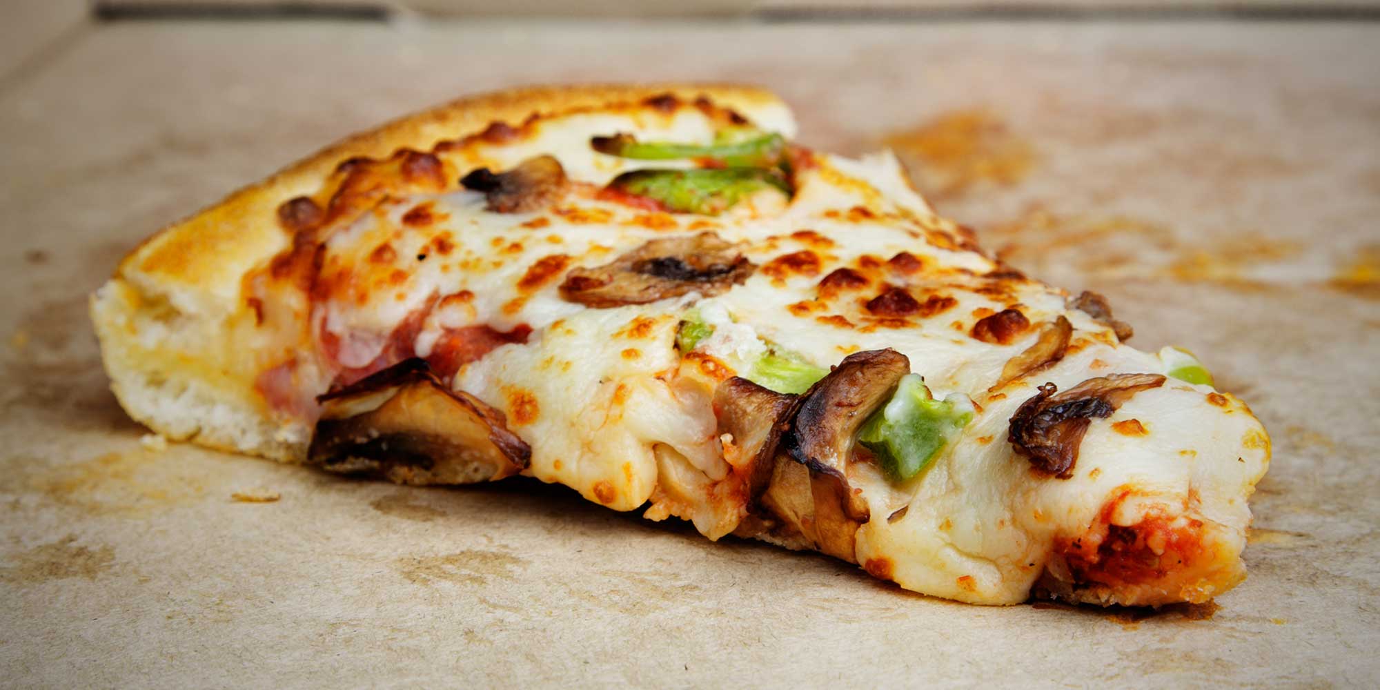 Leftover slice of pizza