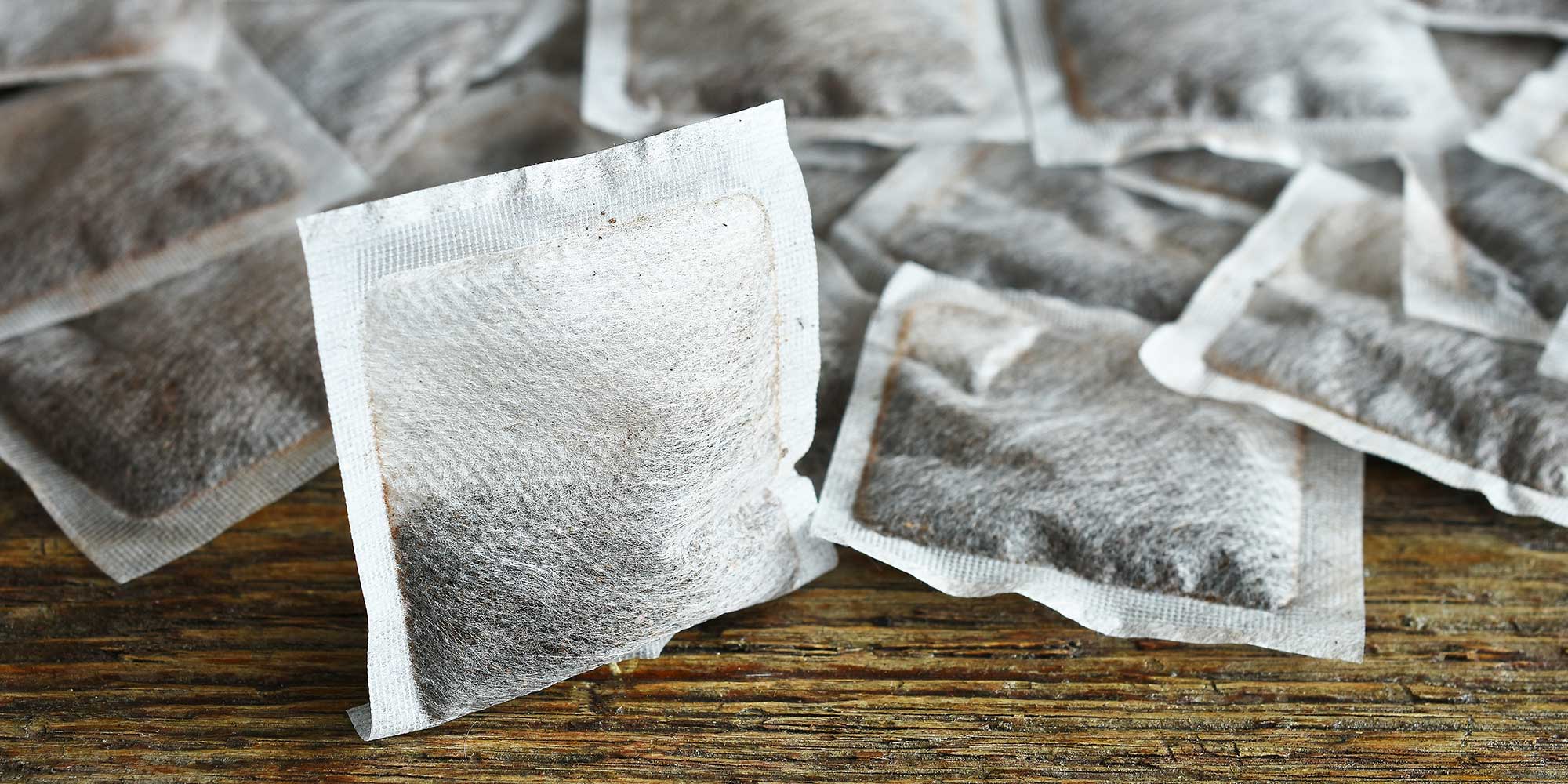 Pile of pillow tea bags