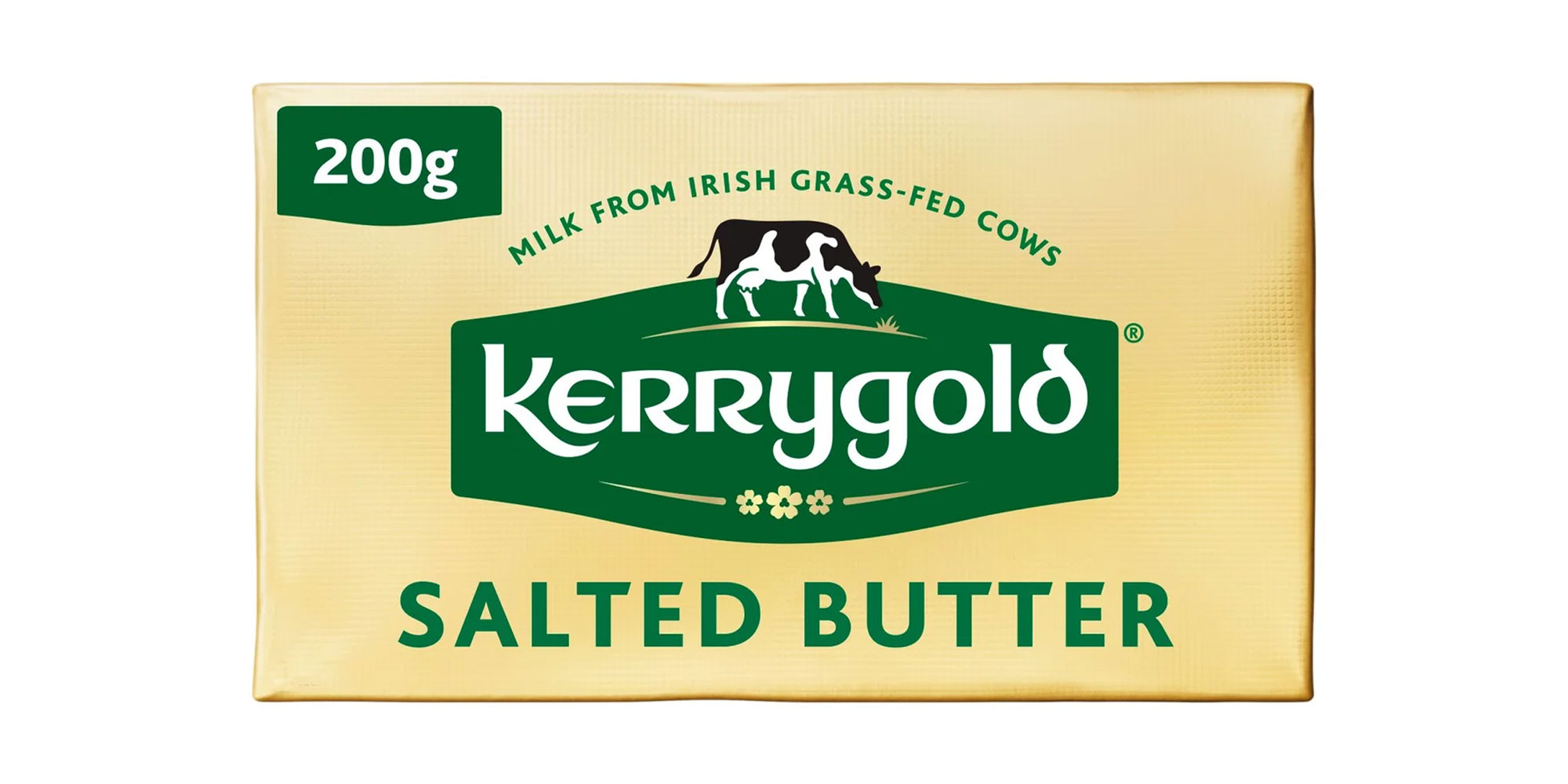 Pack shot of Kerrygold Salted Butter.