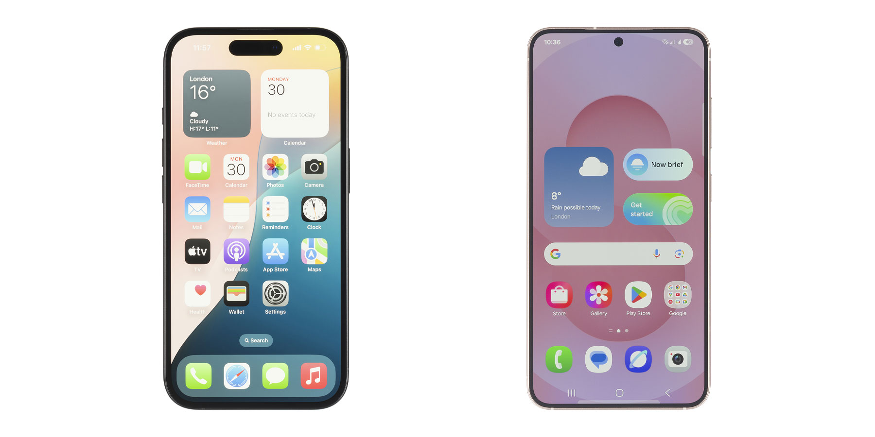 Apple iPhone 16 vs Samsung Galaxy S25