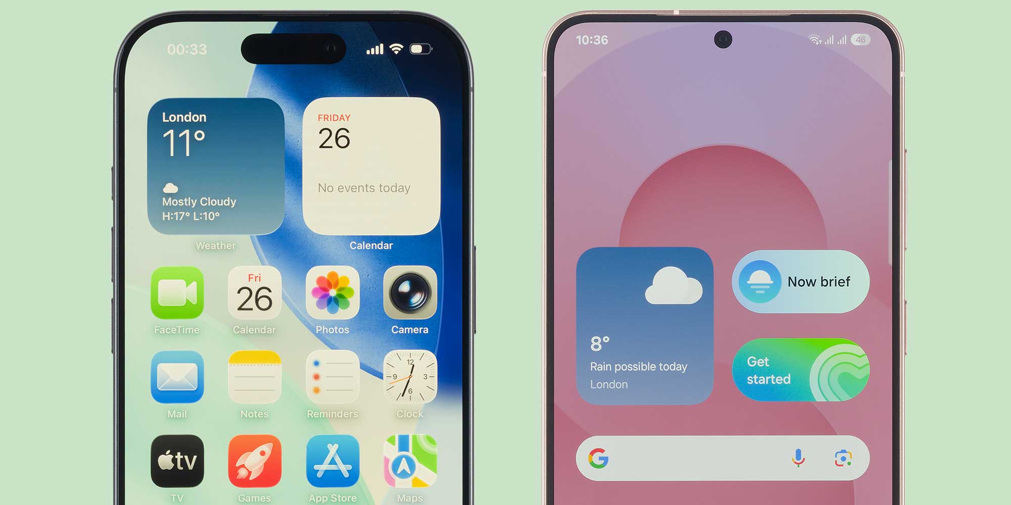 iPhone 17 and Samsung Galaxy S25