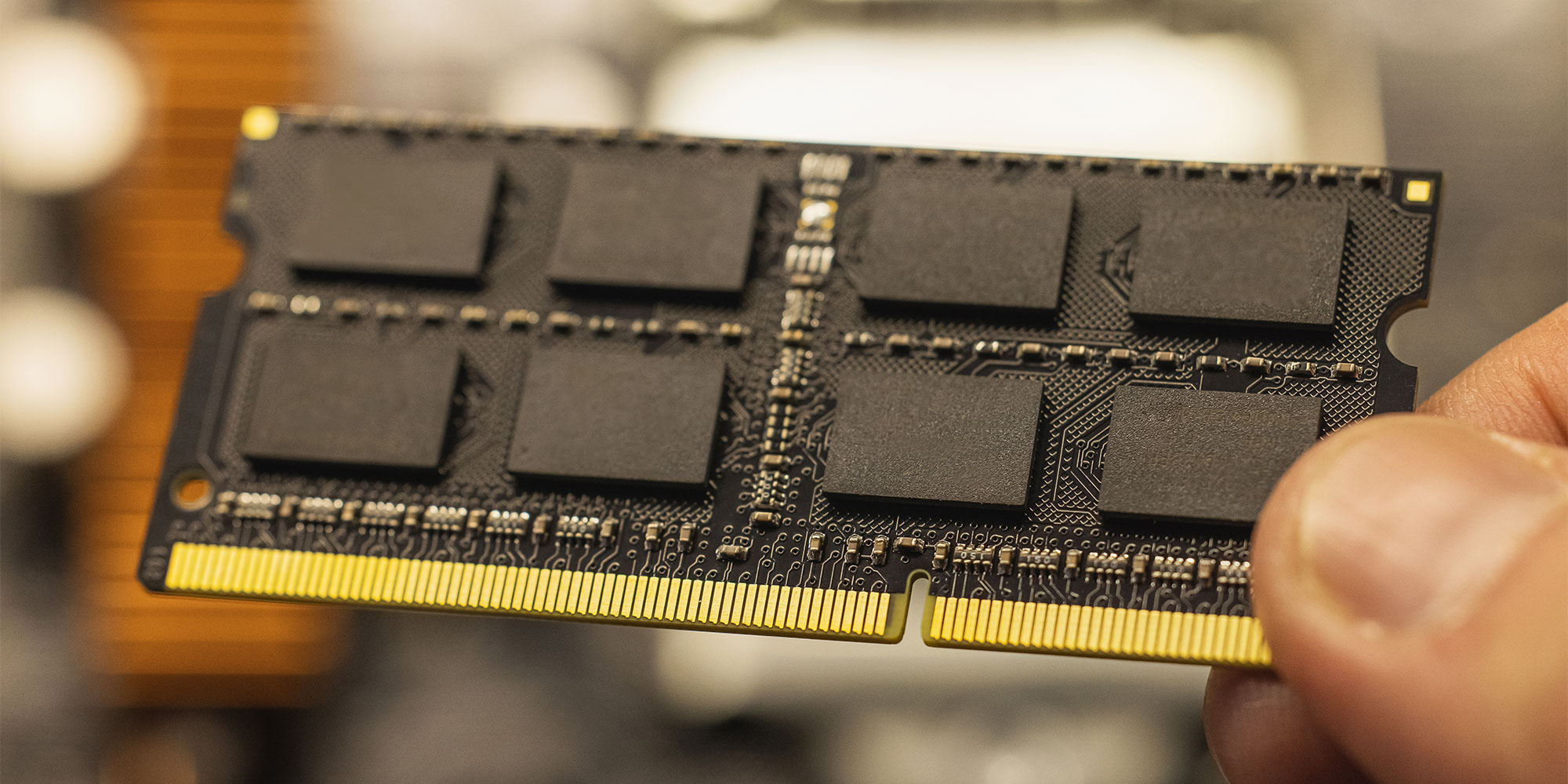 A Ram module being held