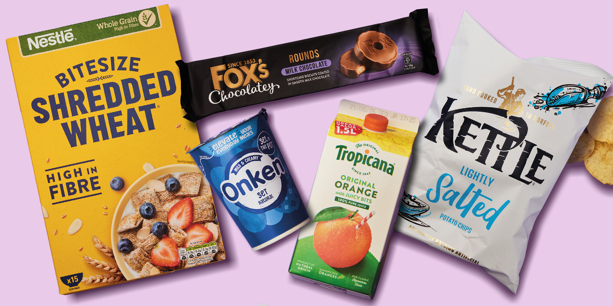 An image of some groceries you should never pay full price for