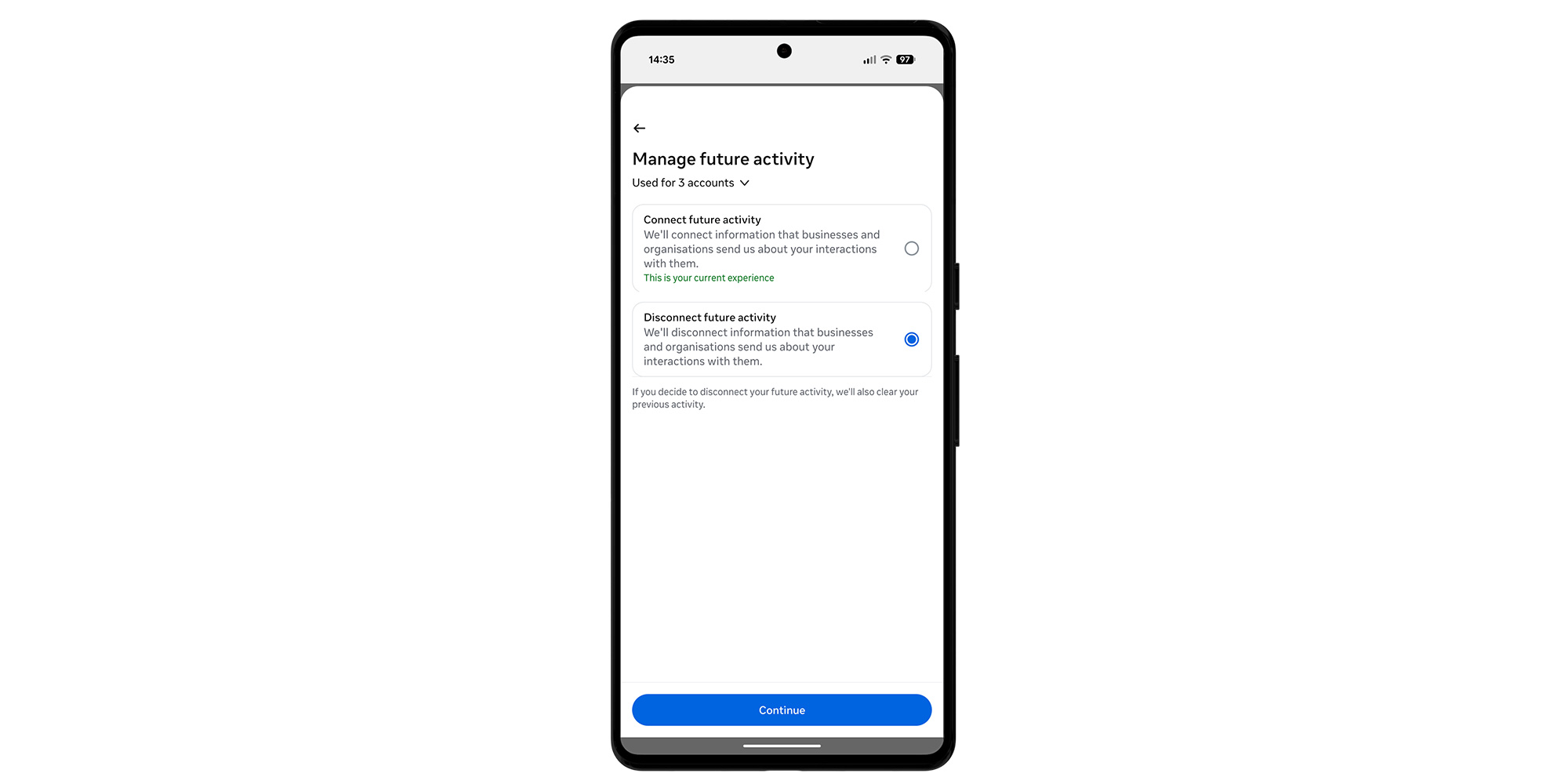 Instagram future activity