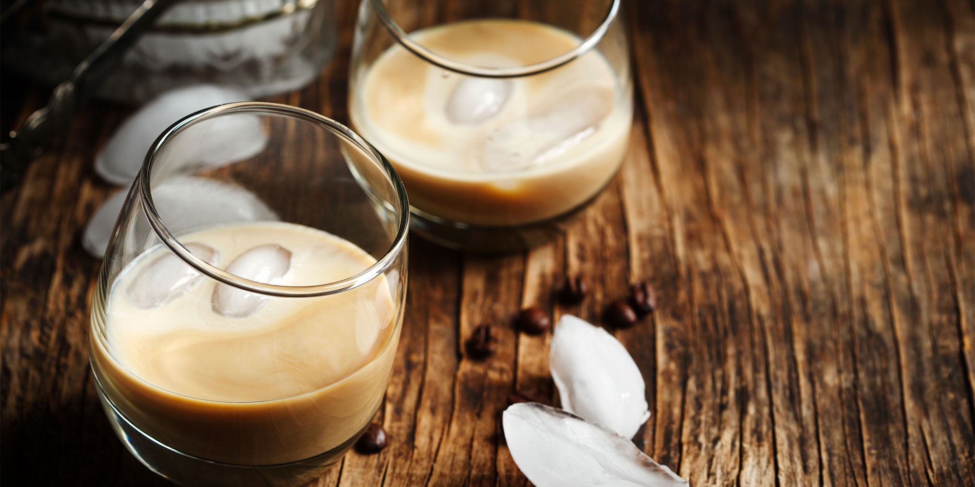 Baileys x Terrys over ice on a wooden table