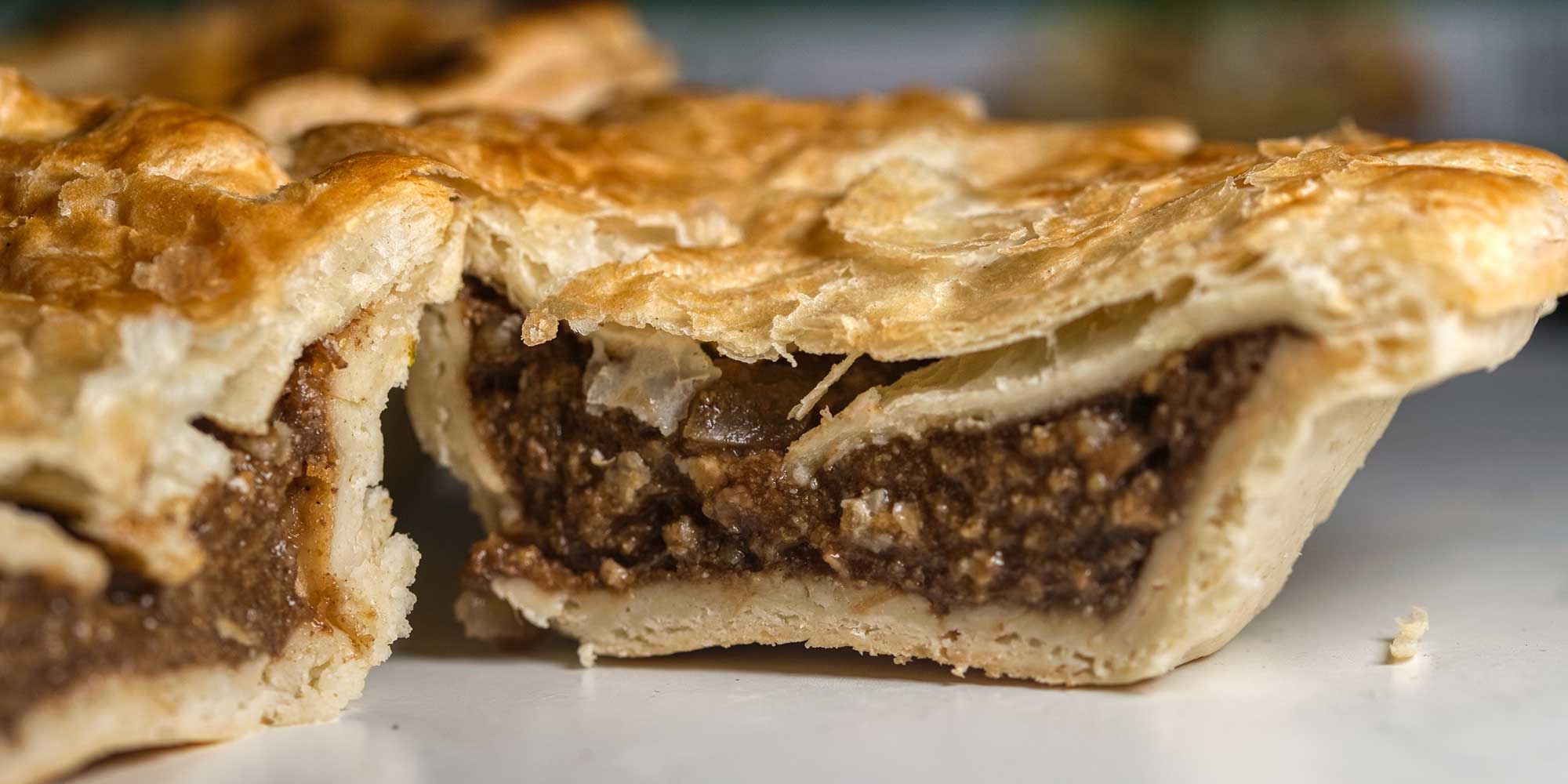 Pastry topped pie