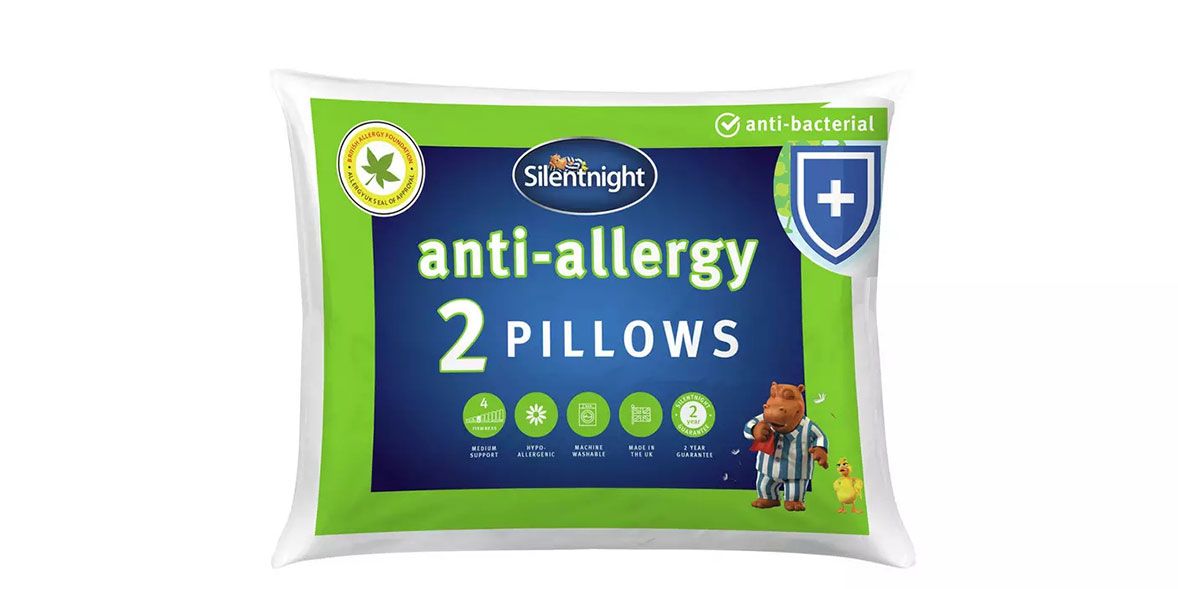 Silentnight Anti-Allergy Medium Pillow – 2 pack