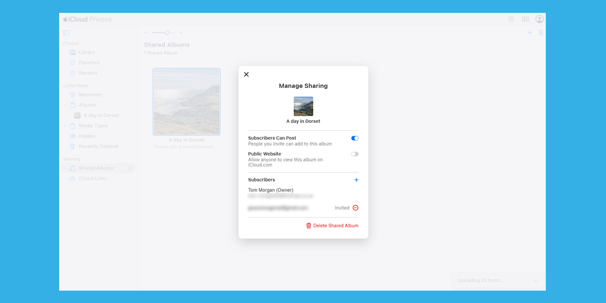 iCloud Photos permissions