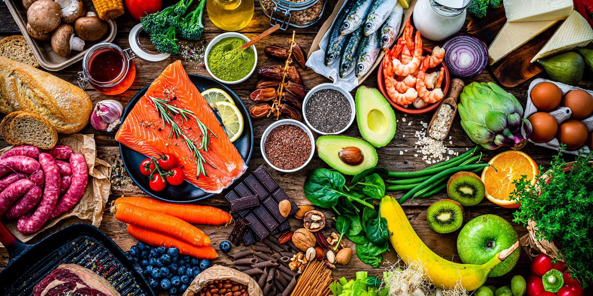 Healthy balanced foods