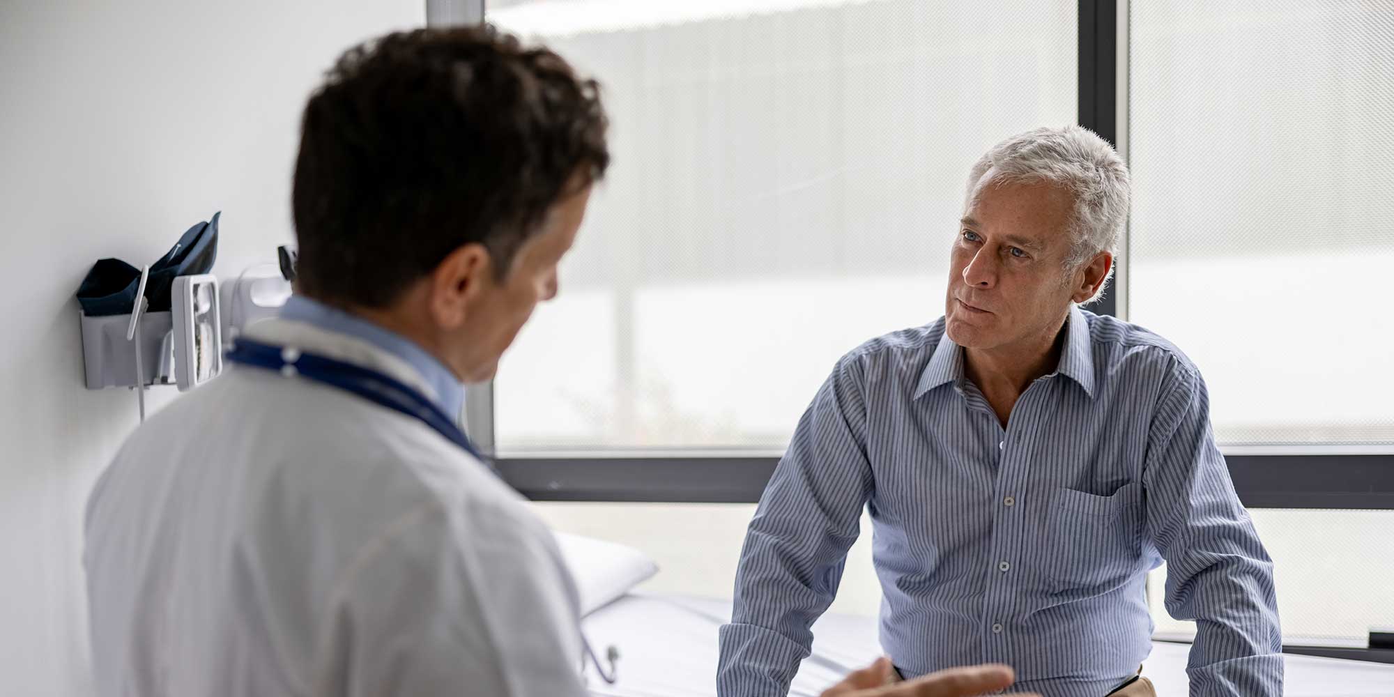 Doctor and patient consultation