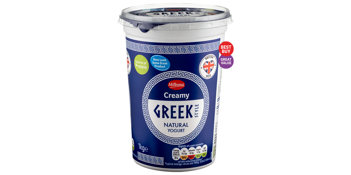 Lidl Milbona Greek Style Natural Yogurt