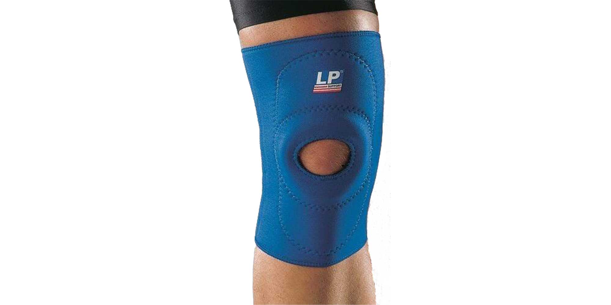 Blue LP Sleeve Open Patella Knee Support