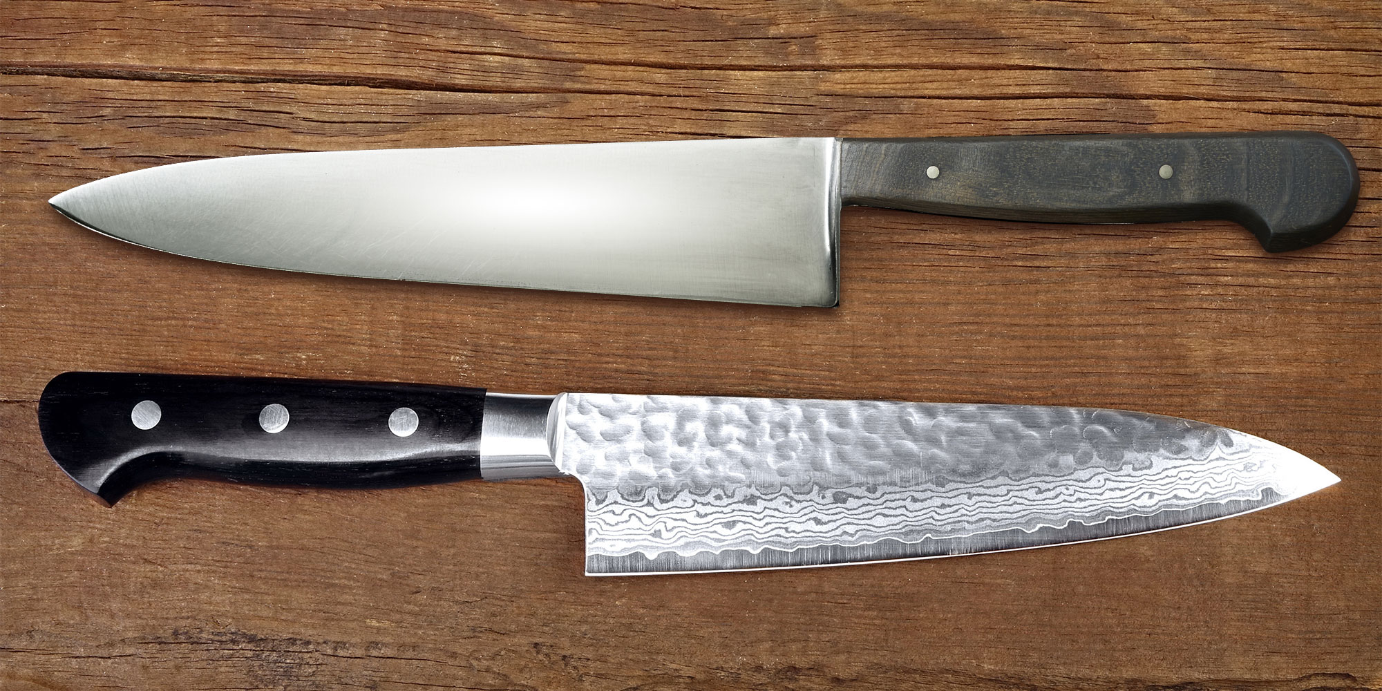 Comparison between Japanese and European knife