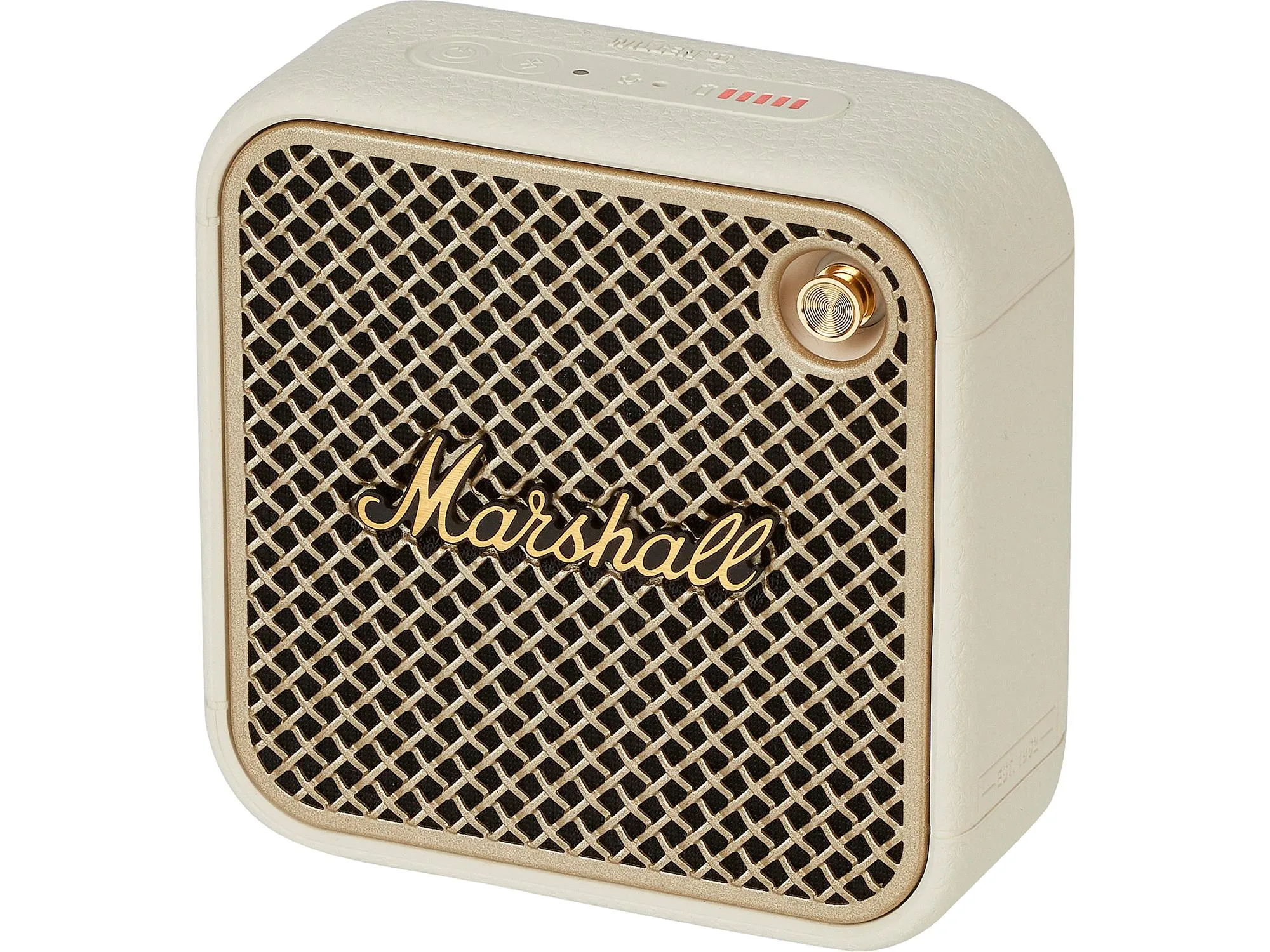 Marshall Willen II Bluetooth speaker in cream.