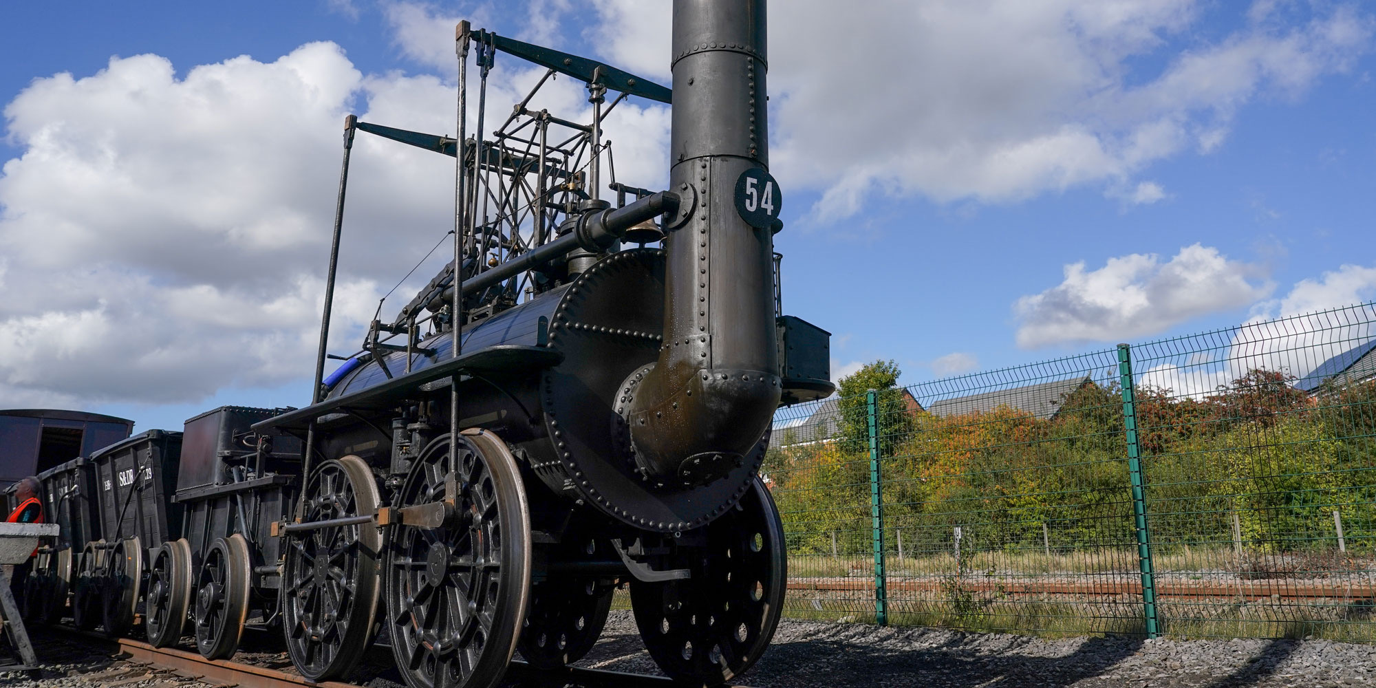 A replica of Locomotion No.1 marks the bicentenary of the Stockton and Darlington Railway