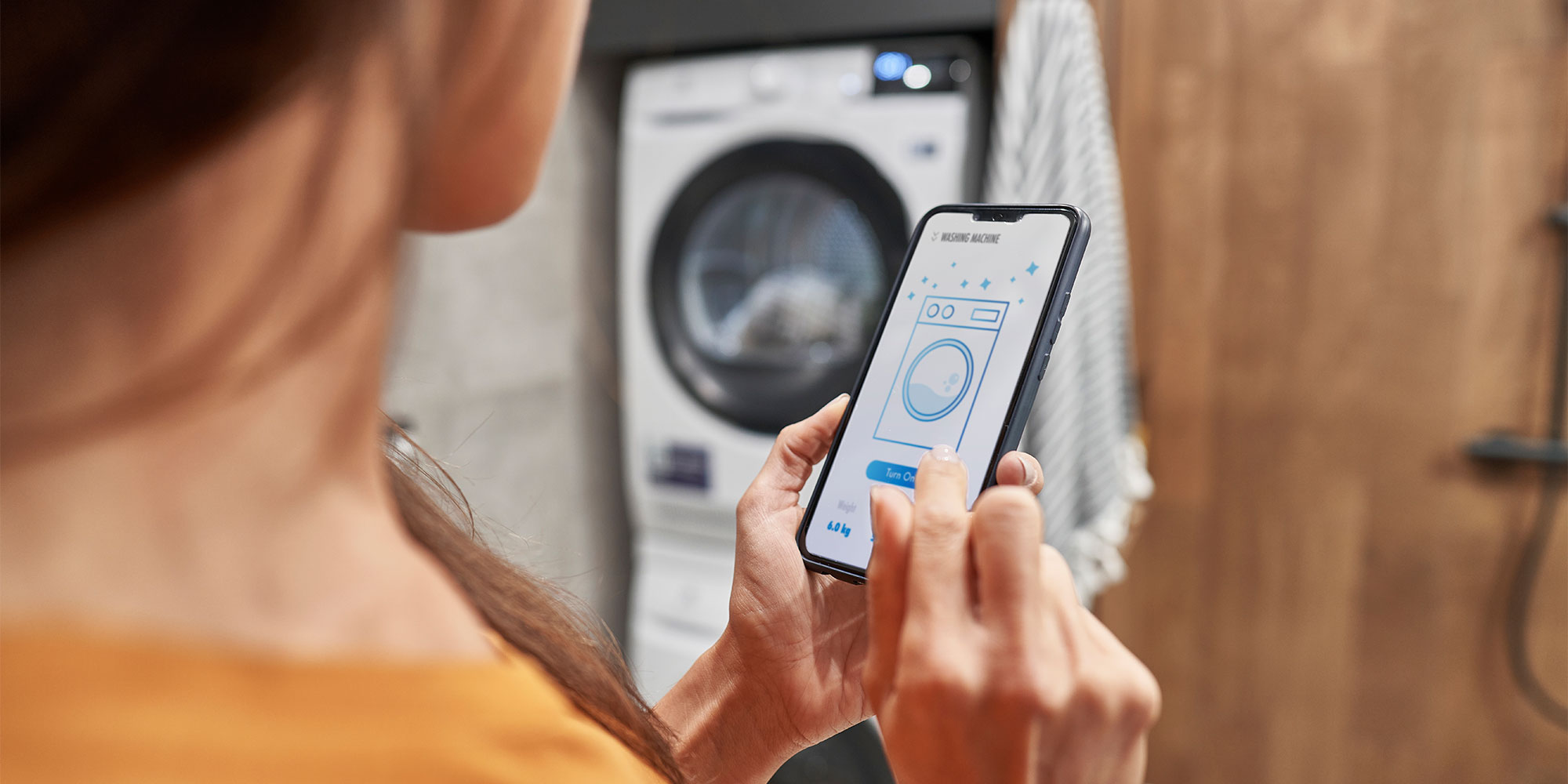 Smart wi-fi connected washer-dryer