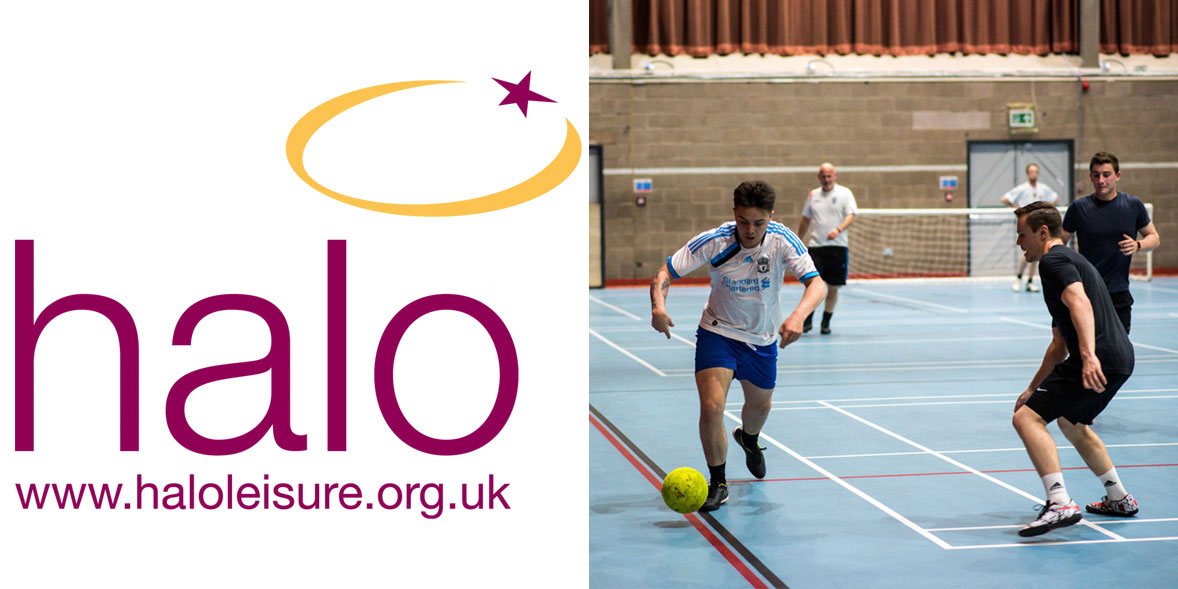 Halo leisure best gym review men playing indoor football 