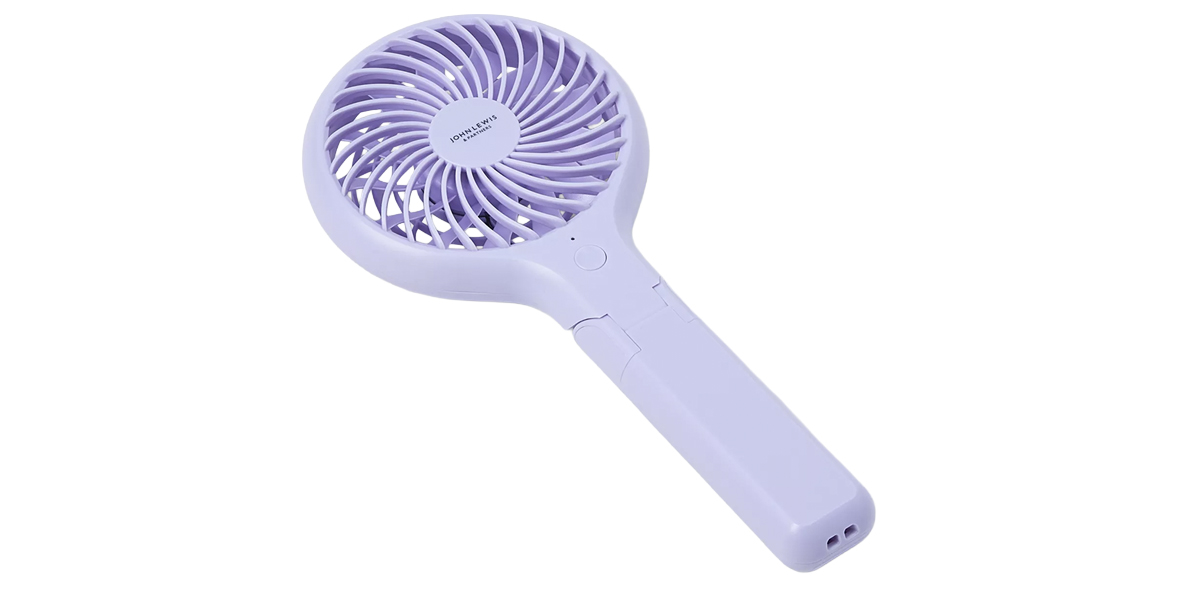 John Lewis Handheld and Foldable Desk Fan
