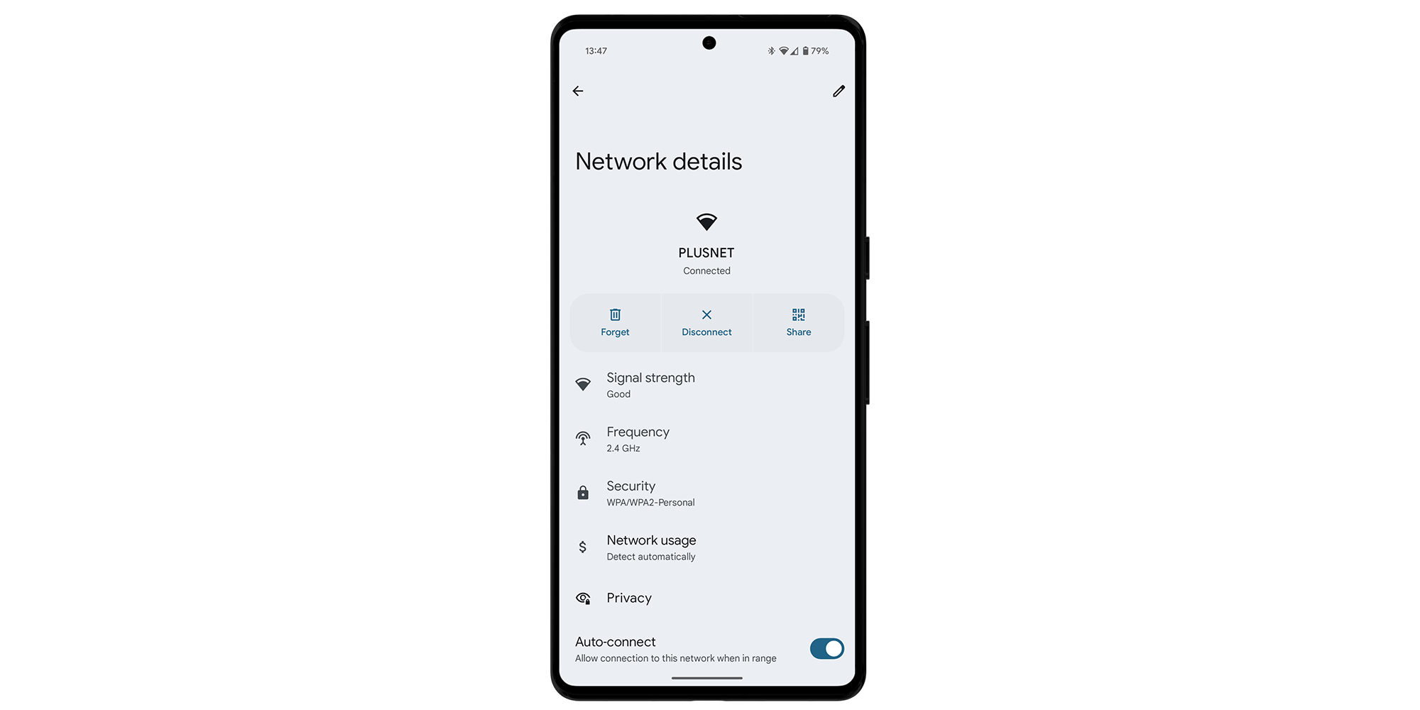 Android wi-fi settings