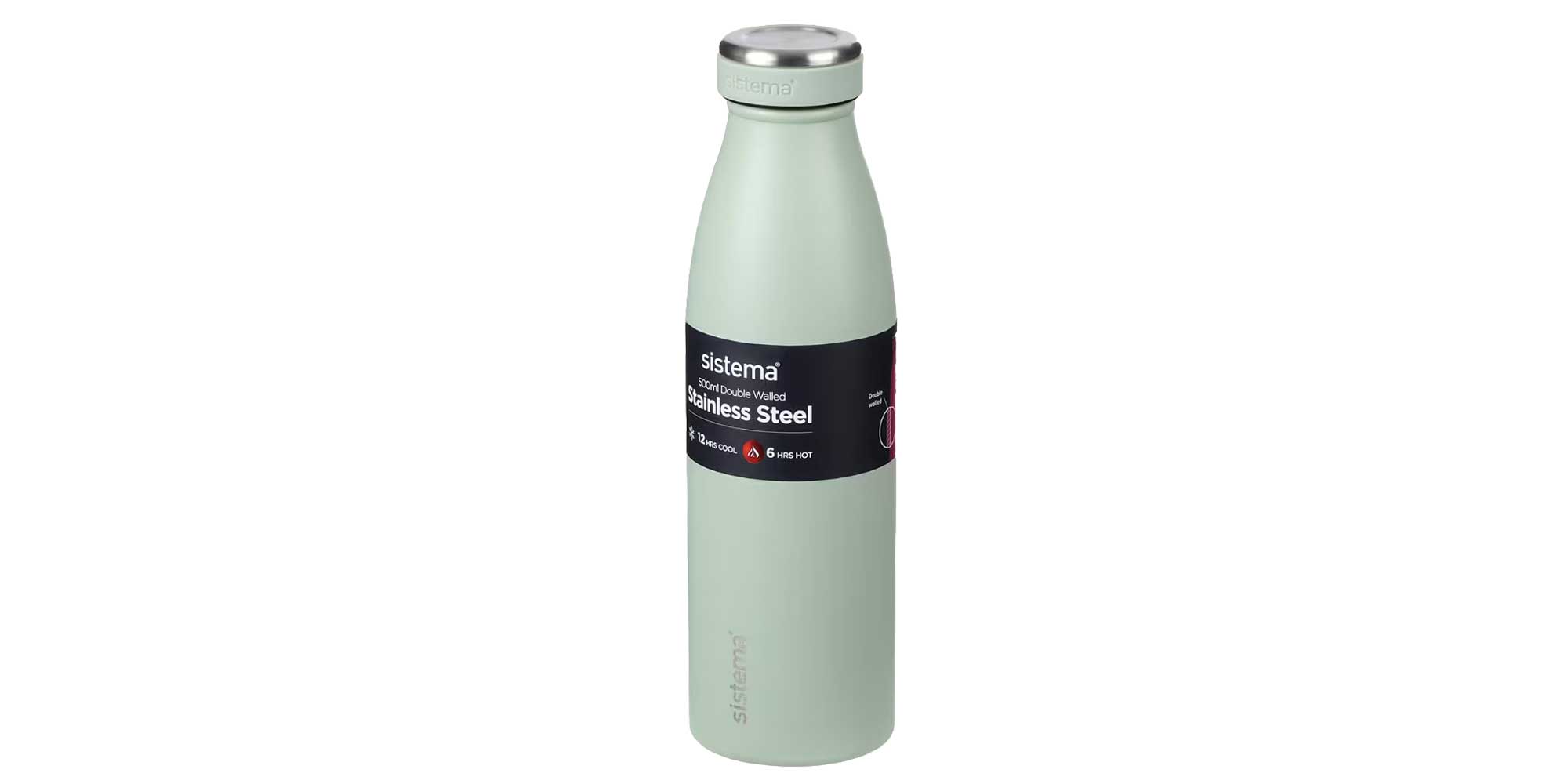 sistema stainless steel water bottle