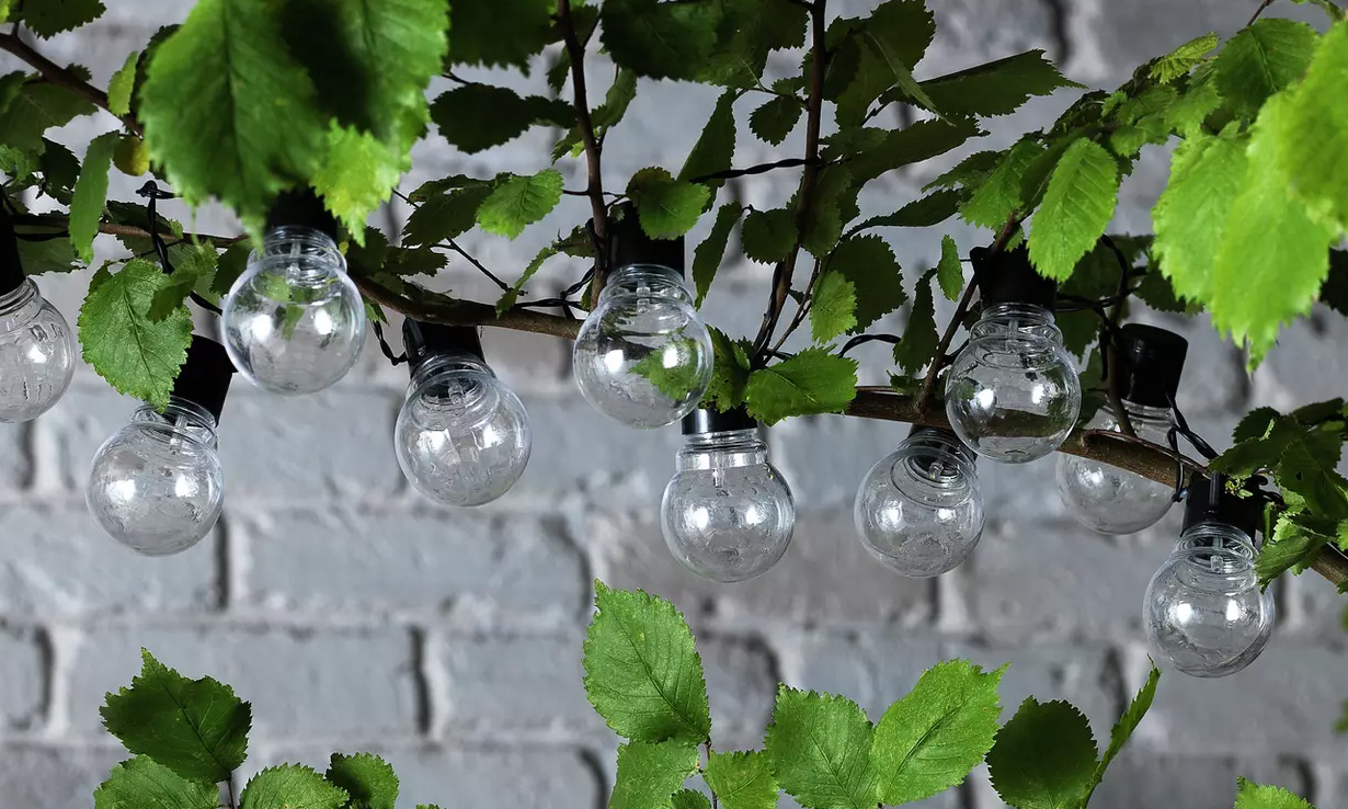 Habitat solar festoon lights Clearance