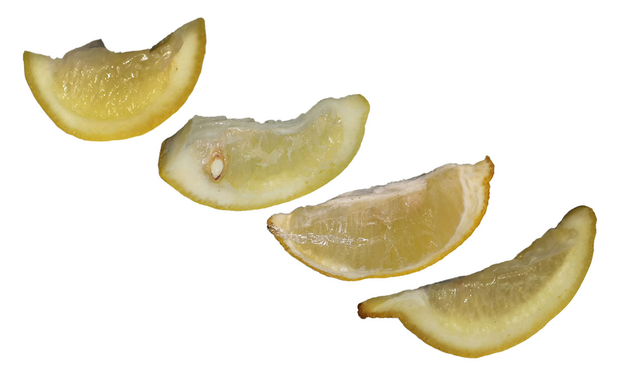 Lemons end end of lemon fresh test.