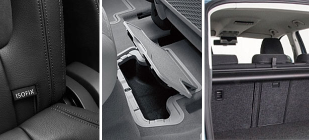 underfloor storage isofix