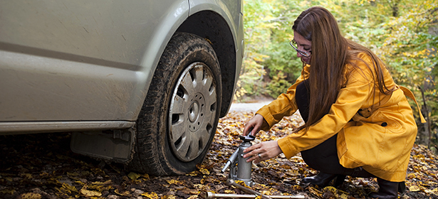 How to use a tyre-puncture repair kit